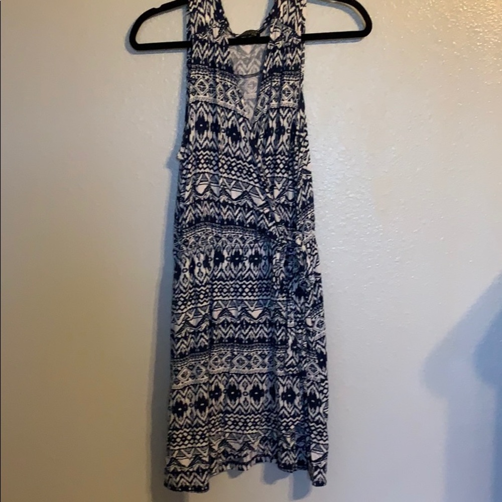 Patterned wrap dress